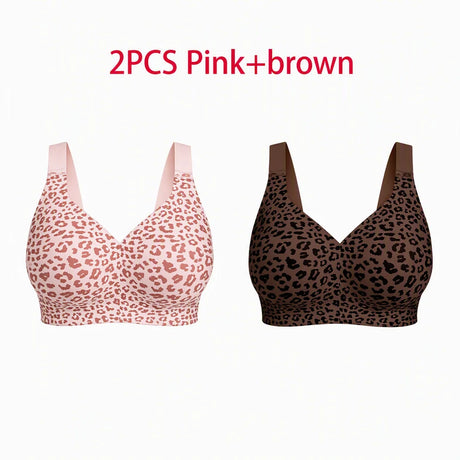 5Pcs Solid Color Seamless Wireless Bra, Full Coverage Push Up Bralette Anti-Sagging Breathable Soft Thin Cup With Adjustable Straps For Sports Yoga Daily Wear