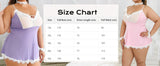 Plus Size Women's Deep V-Neck Nightgown Sexy Lace Bow Doll-style Pajamas Lingerie Adult Dress XL 5XL Sexy Female Nightwear