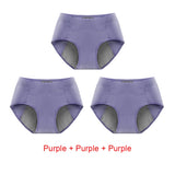3PCS Cotton Menstrual Panties Leak Proof Breathable Sexys Panties Woman Women Girls Physiological Pants Women's Intimates M-XL