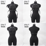 Leather Chest Harness for Women Fashion | Leather Chest Harness Accessories for Party, Dating, and Style | Leather Bra Harness