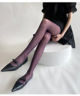 Blue Green Ultra-thin Nylon Thigh High Stockings Pantyhoses Women Sexy Women Tights Velvet Sexy Lingeries Hosiery Body Stockings