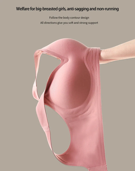 Multi-Color Solid Pattern Jelly Latex Girls' Bra Plus Size Adjustable Removable Steel Ring Everyday Spandex Marks Made