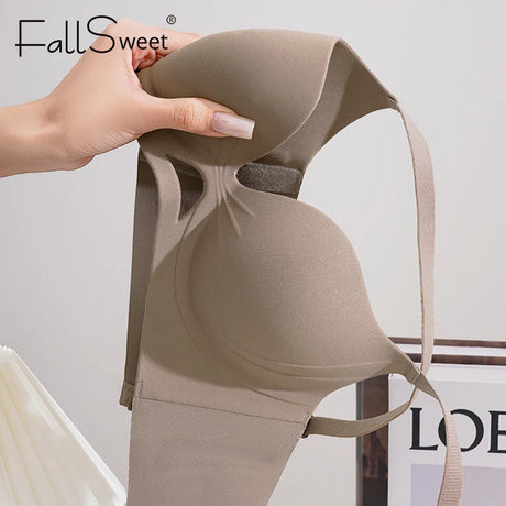 FallSweet Small Chest Sexy Push Up Bra for Women Seamless Bras Everyday Lingerie Comfortable Underwear Thick Bralette 32-38AB