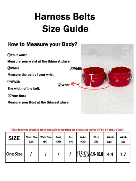 2PCS PU Leather Bracelet Bondage Leather Handcuffs Buckle Adjustable Vintage Punk Clothing Ankle Cuffs