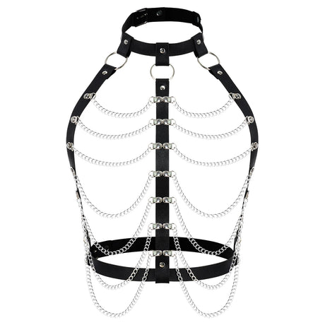 Women Sexy Harness Corset Leather Lingerie Bondage Belt BDSM Chest Harness Underwear Suspenders Erotic Fetish Clothing Sex Toys