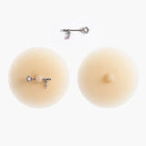 Tornova Solid State Rubber Nipple Patch Invisible and Traceless Solid Chest Patch Women's Sexy Breast Patch Nipple Decoration