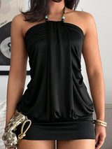 Dresses 2026 Women Bodycon Summer Sexy Party Sleeveless Mini Dress Sleeveless for Club Party Evening Night Out Occasions