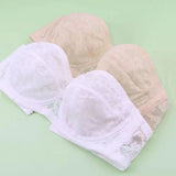 Mesh Thin Lace Transparent Bra Close-fitting Shockproof Seamless Invisible Bra Anti-sagging Lingerie Push Up Underwear Wedding