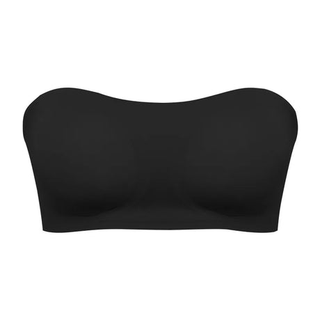Women's Sexy Strapless Push Up Bra Removable Padded Seamless Ice Silk Top Women Invisible Beauty Back Anti-slip Off-shoulder Bra