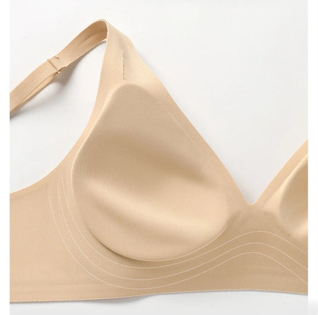 Beautiful Back Invisible Seamless Underwear Women's Large Breast Revealing Small Breast Gathering Side Breast Sexy Wireless Bra