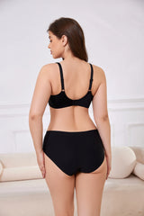 Sheroine Sexy Plus Size Minimizer Bra, Lace Underwire Non-Padded Lingerie for Women Lifting Support Comfort