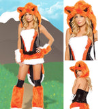 Cosplay Halloween Party Costume Ape Character Role Play Uniform Orange With Big Tail Wolf Game Costume Cosplay Costume