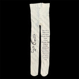 Women's Stockings Y2k Tights Sissy Gothic Lolita Fetish Pantyhose Punk Tights With Pattern Bodystocking Sexy Shoopy Emo Emo