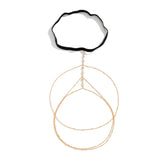Boho Elastic Band Crystal Leg Thigh Chain for Women Summer Beach Sexy Tassel Multilayer Adjustable Body Jewelry Dress Decorate