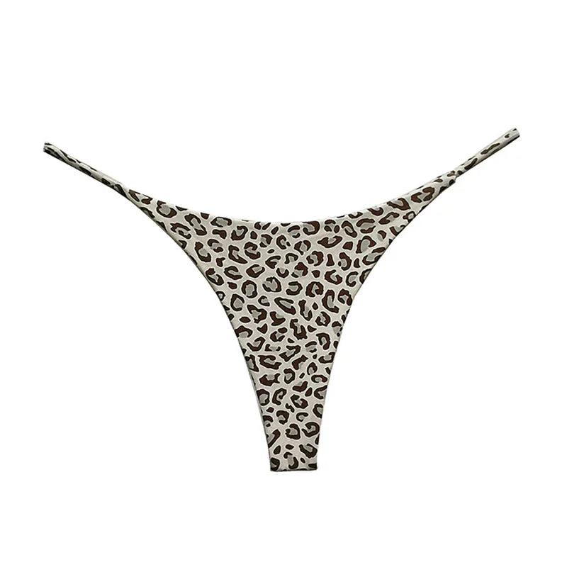 Cotton Leopard G String Flower Women Panties Sexy Briefs Thong Low Waist T-back Underwear Seamless Female Lingerie Size S-XXL
