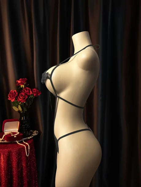 Super Hot Sexy Bodysuit Butterfly Open Bra Woman Lingerie For Sex Open Crotch Vulgar Porn Underwear Erotic Outfit Babydoll Dress