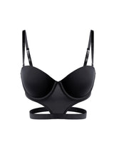 stylish sexy bra T-shirt underton beautiful back half cup smooth and exposed waist slim waist big exposed back push up bra