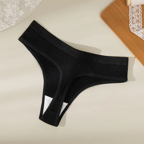BZEL 8PCS/Set Women's Panties Cotton Thongs Female Simple Breathable Underwear Sexy Lingerie Comfortable Striped Woman G-Strings