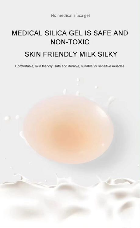 Non Adhesive Body Nipple Covers Reusable Silicone Nipple Pasties No Show Breast Petals Invisible Chest Stickers Boob Tape