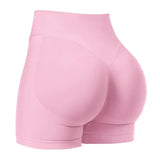 Women Seamless Yoga Leggings Summer Fitness High Waist Gym Shorts Scrunch Shorts Booty High Stretch Running Bike Pants