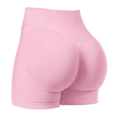 Women Seamless Yoga Leggings Summer Fitness High Waist Gym Shorts Scrunch Shorts Booty High Stretch Running Bike Pants