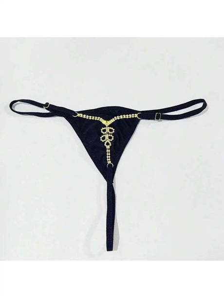 Hot selling sparkling rhinestone body chain in Europe and America, simple thong with heart, simple underwear, fashionable access