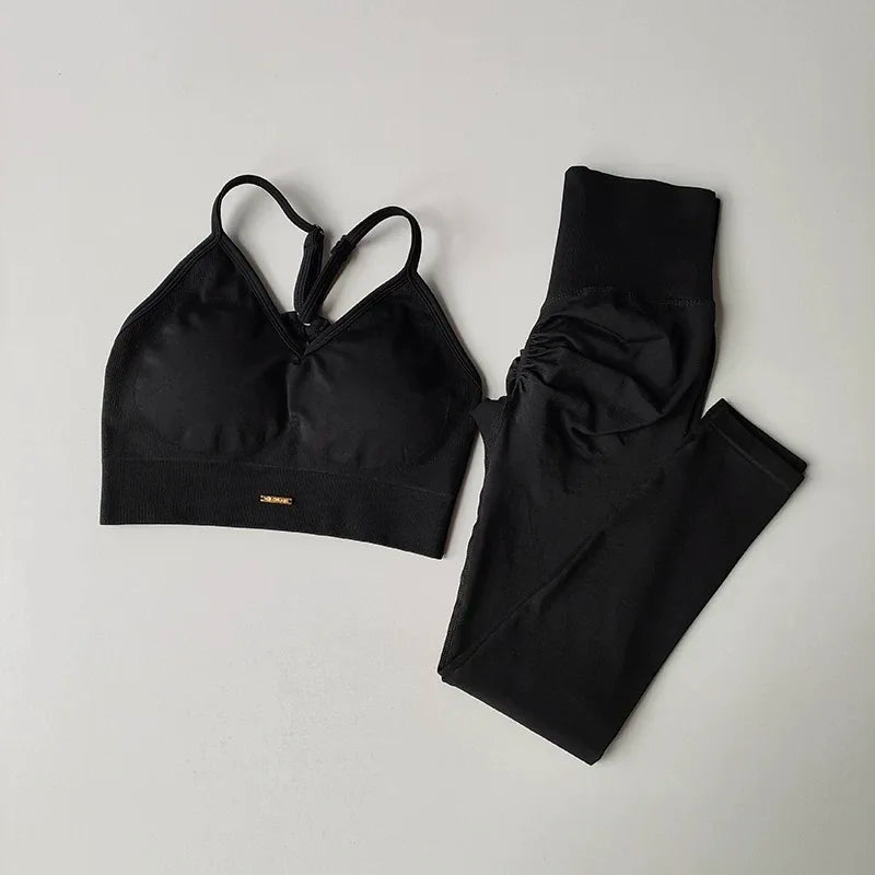 High-Waisted Hip-Lifting Women's Exercise Suit Shockproof Yoga Fitness Clothes for Running And Styling