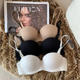 Women Seamless Bra Half-Cup Push-Up Bra Ladies Soft Underwear 2 Hook Back Comfort Non-wire Bralette Sexy Lingerie Size S-XL