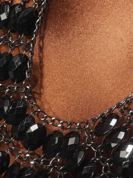 Women Sexy Backless Shine Diamond Body Chain Exotic Tanks Novelty Hollow Out Chest Chains Decor Bustier Tops Nightbar Clubwear