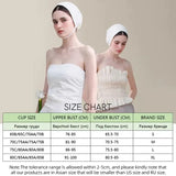 SUJIIN Invisible Strapless Bra for Women Wireless Seamless Push Up Bralette Lady Summer Convertible Multiway Lift Bras Female