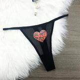 Custom Thongs Crystal Name Letter Women Sexy Underpants Erotic G-String Panties Personalized Underwear Girl Friend Hot wife Gift