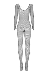 Lingerie Bodysuit Sexy Adult Open Crotch Bodystocking Erotic Mesh Underwear Outfits for Woman Jumpersuits Costumes Crotchless