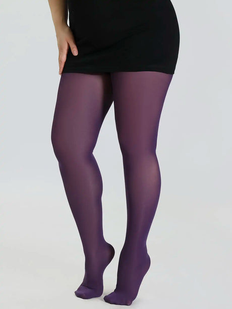 A Fashionable Plus Size Versatile Slim Oversized Breathable Solid Color Nylon Elastic Plus Size Pantyhose