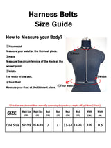 Women's Fashionable PU Leather Chain Harness Belt Edgy Punk Girl Outfit Statement Gothic Collocation Outerwear Accessories