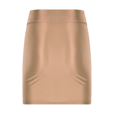Womens Glossy Two-piece Outfit Oil Shiny Smooth High Waist Mini Skirt with Tank Top Nightclub Rave Outfit Pole Dancing Clubwear