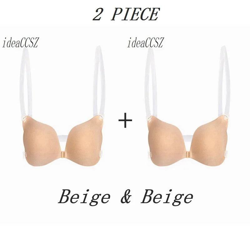 Underwear Women Self Adhesive Bras Female Nubra Magic Bra Invisible Push Up Silicone Sticky Fly BH Women Sexy ABCDEF