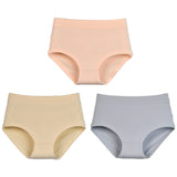 3Pcs Women's Cotton High Waist Panties Underwear Female Large Intimate Lingerie Briefs Woman Underpants Panty Panti New 2025