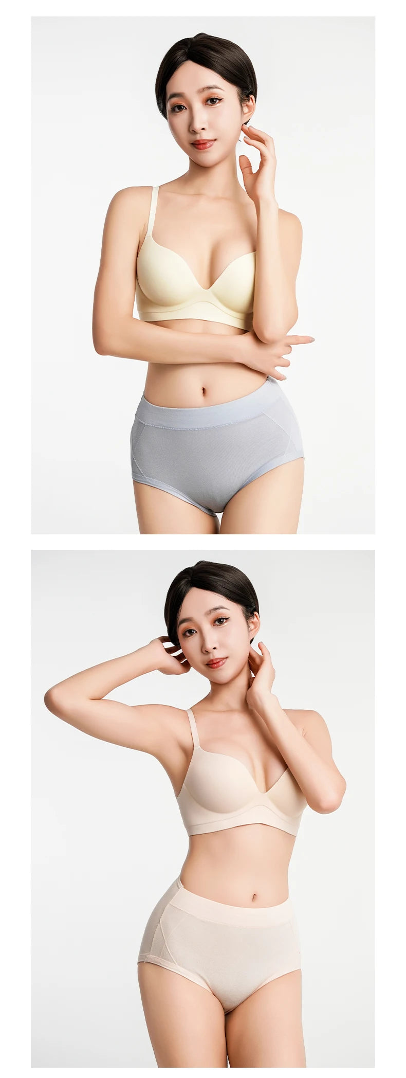3Pcs Women's Cotton High Waist Panties Underwear Female Large Intimate Lingerie Briefs Woman Underpants Panty Panti New 2025