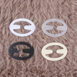 12/ pcs Elliptic shape Women Bra Strap Clips Fashion Wedding Party Invisible Bra Buckle Holders Underwear Non-slip Cross St