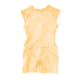 Flutter Sleeve One Piece Women Sports Jumpsuit Bodysuit With A Backless Design Sports Activewear Yoga Enterito Gym Set