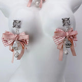 New Erotic Nipple Clamps Pink Collar Bell Body Chain Glowing Fox Tail Butt Plugs BDSM Training Sexy Accessories Adult Sex Toys