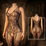 Sexy Tearable Net Bodysuit, Interactive Wearable Clothing, Full Coverage Body Suit, Erotic Lingerie, Transparent Mesh Jumpsuit