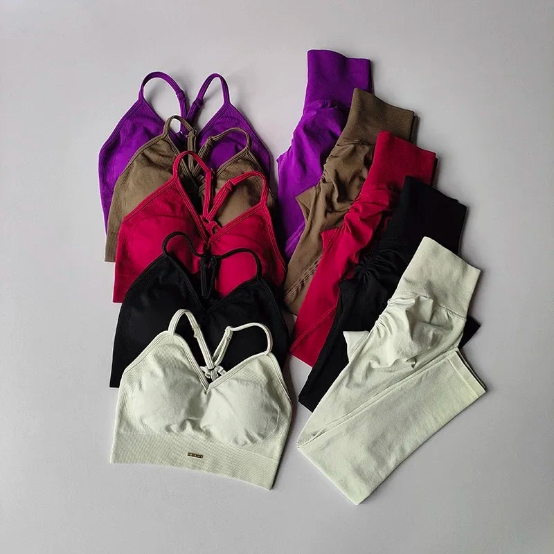 High-Waisted Hip-Lifting Women's Exercise Suit Shockproof Yoga Fitness Clothes for Running And Styling