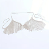 New Fashion Mesh Crystal Set Bra Chain Jewelry Luxury Shining Nightclub Party Bikini Water Diamond Bra Chain Dingzi Pants Jewelr