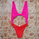 New Splicing Tummy Tut Out Sexy Monokini One Piece Swimsuit Bather Bathing Suit Swim Suit For Women Swimwear Female V110C