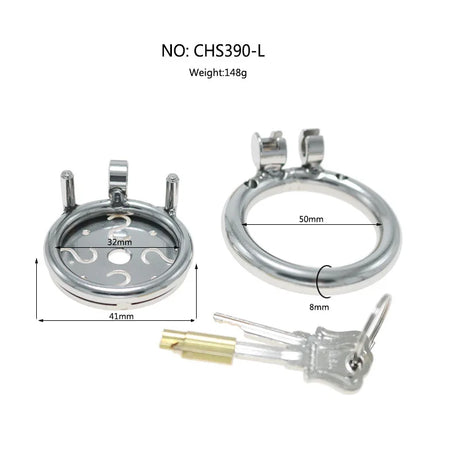 New Flat Plate Chastity Cage Sissy Stainless Steel Penis CB Lock  Abstinence Restraint Urethral Chastity Device BDSM Sex Toy 18+