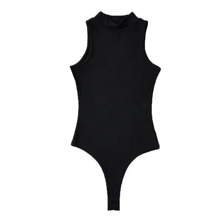 White Strappy Bodysuit Sexy Backless Ribbed Bodysuit Romper string femme sexy Sleeveless Tank Top gloved bodysuit Body Female