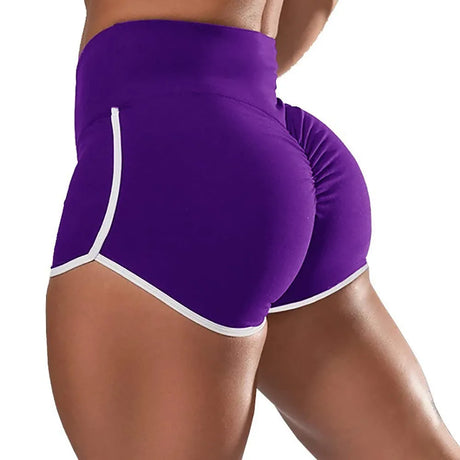 1pcs Women High Waist Stretch Tight Shorts Lady Sexy Solid Pantie Female Hip Lift Brief Women's Plus Size Sport Run Short Pant