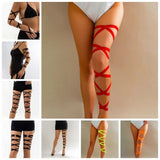 Creative Elastic Band Elastic Strap Body Chain Genjuku Style Leg Ring Leg Loop Multi-layer Jewelry Leg Chain Beach Accessories