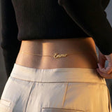 Customized Women's Stainless Steel Name Waist Chain Belly Chain Sexy Waist Circumference Sexy Personality Body Chain Jewelry Bir
